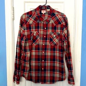 Levi’s Pearl snap shirt XL
